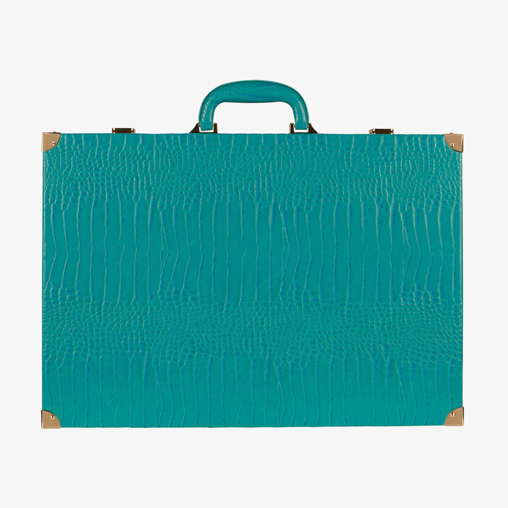 Teal Alligator Large Backgammon
