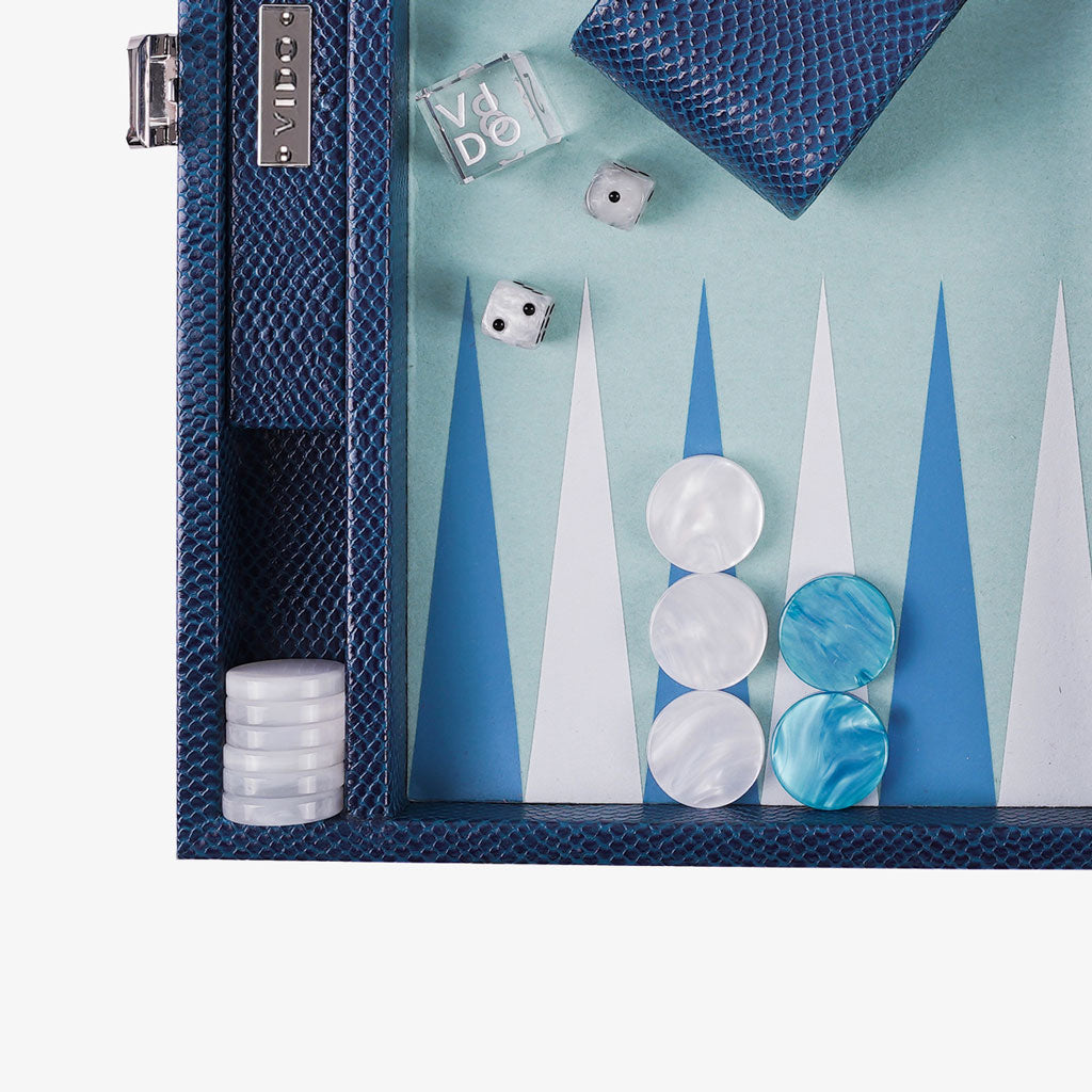 Sapphire Snake Medium Backgammon