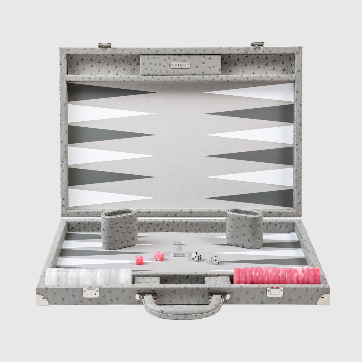 Grey Ostrich Large Backgammon