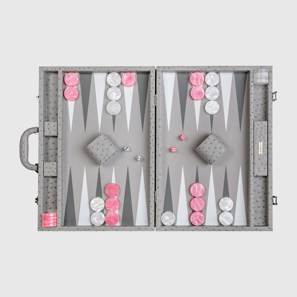 Grey Ostrich Large Backgammon