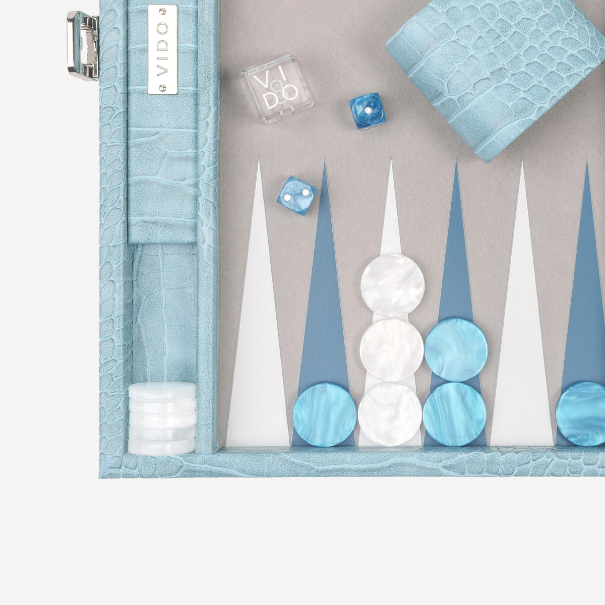 Blue Alligator Medium Backgammon