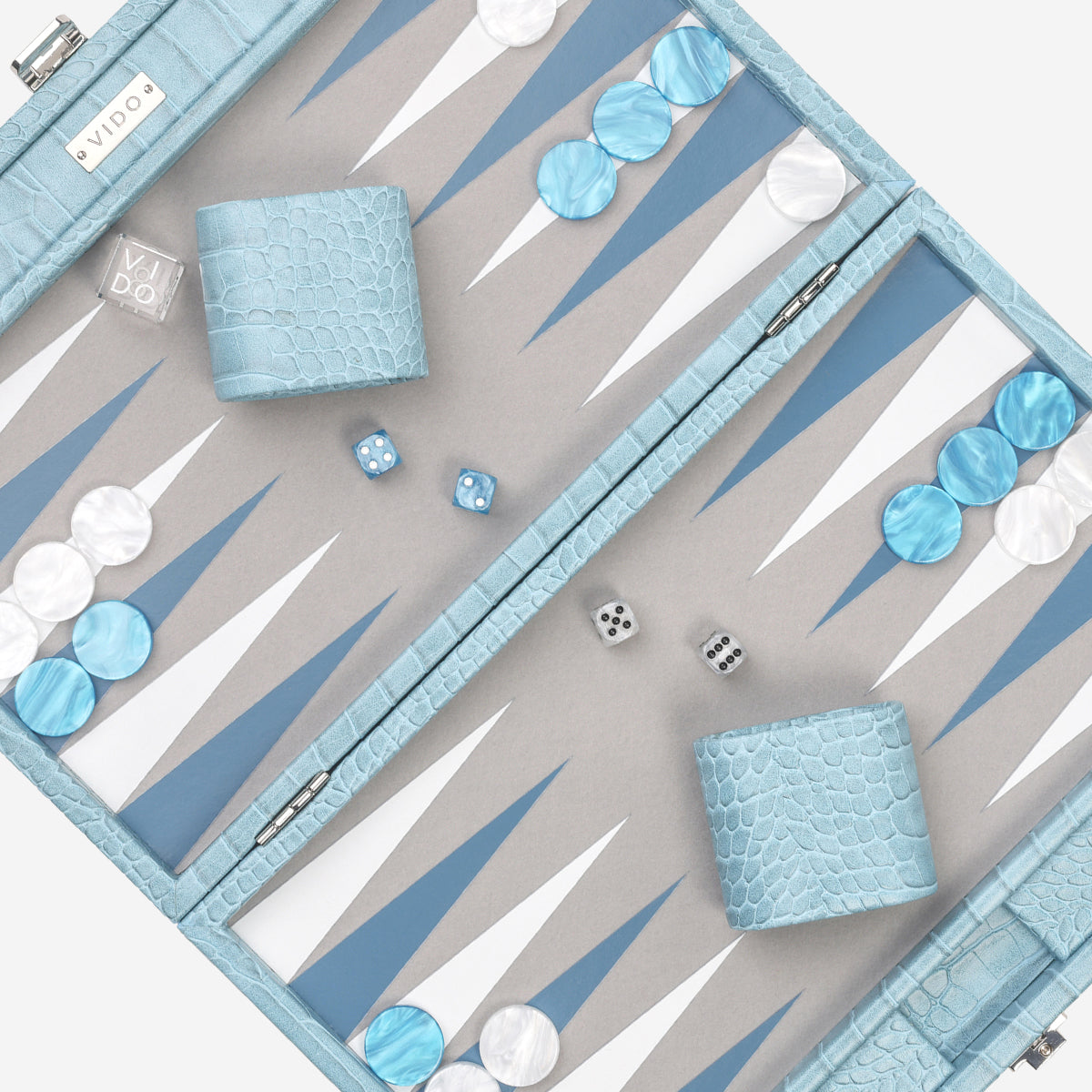 Blue Alligator Medium Backgammon