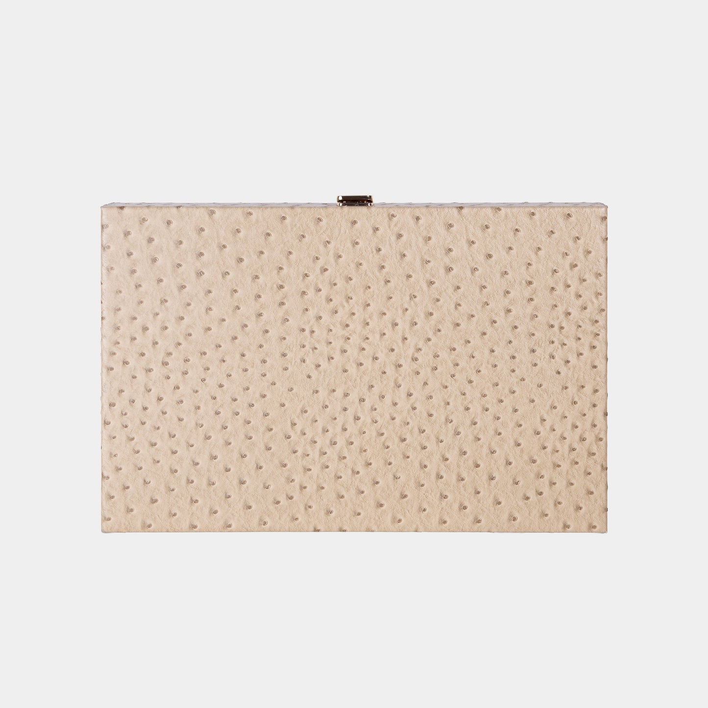Beige backgammon with a textured ostrich pattern on a light gray background by VIDO