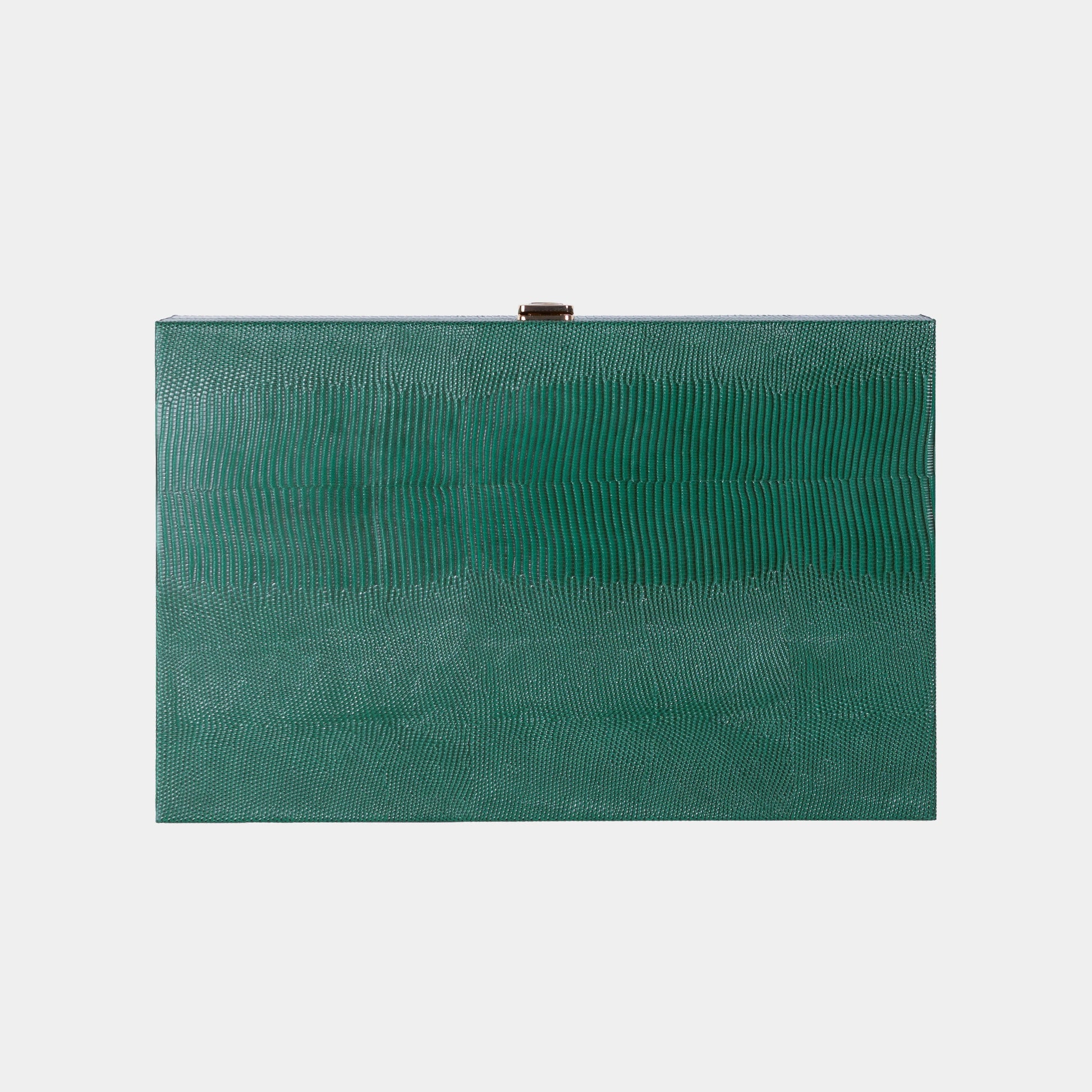 Green lizard skin textured backgammon on a light gray background by VIDO