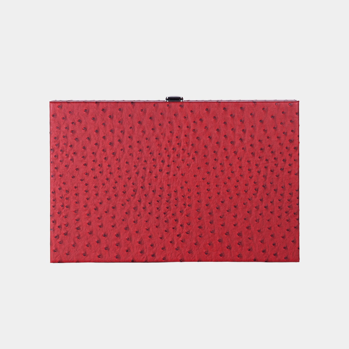 Red backgammon with ostrich pattern on a light gray background by VIDO