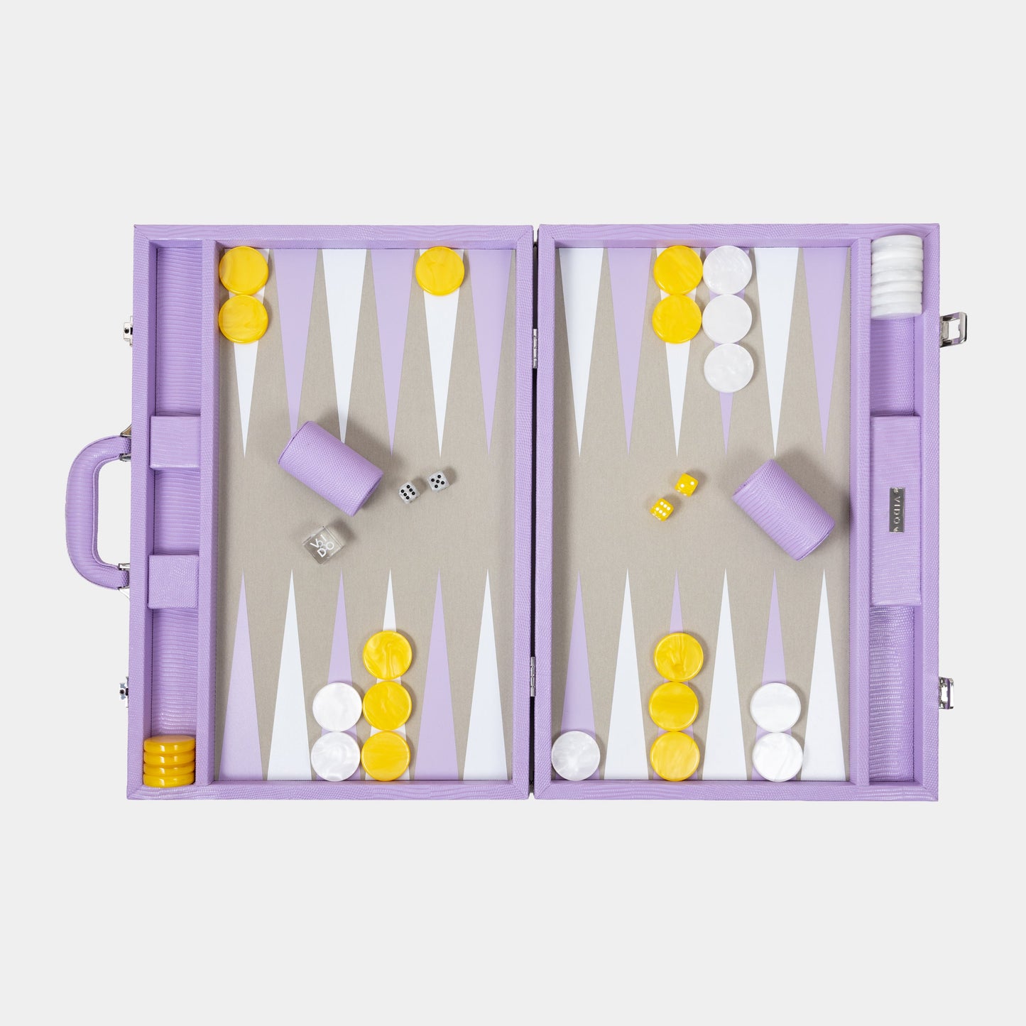Lilac Lizard Large Backgammon