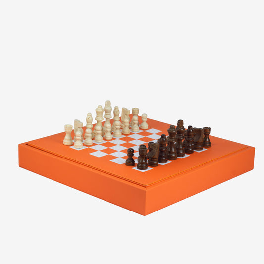 Tangerine Chess Set