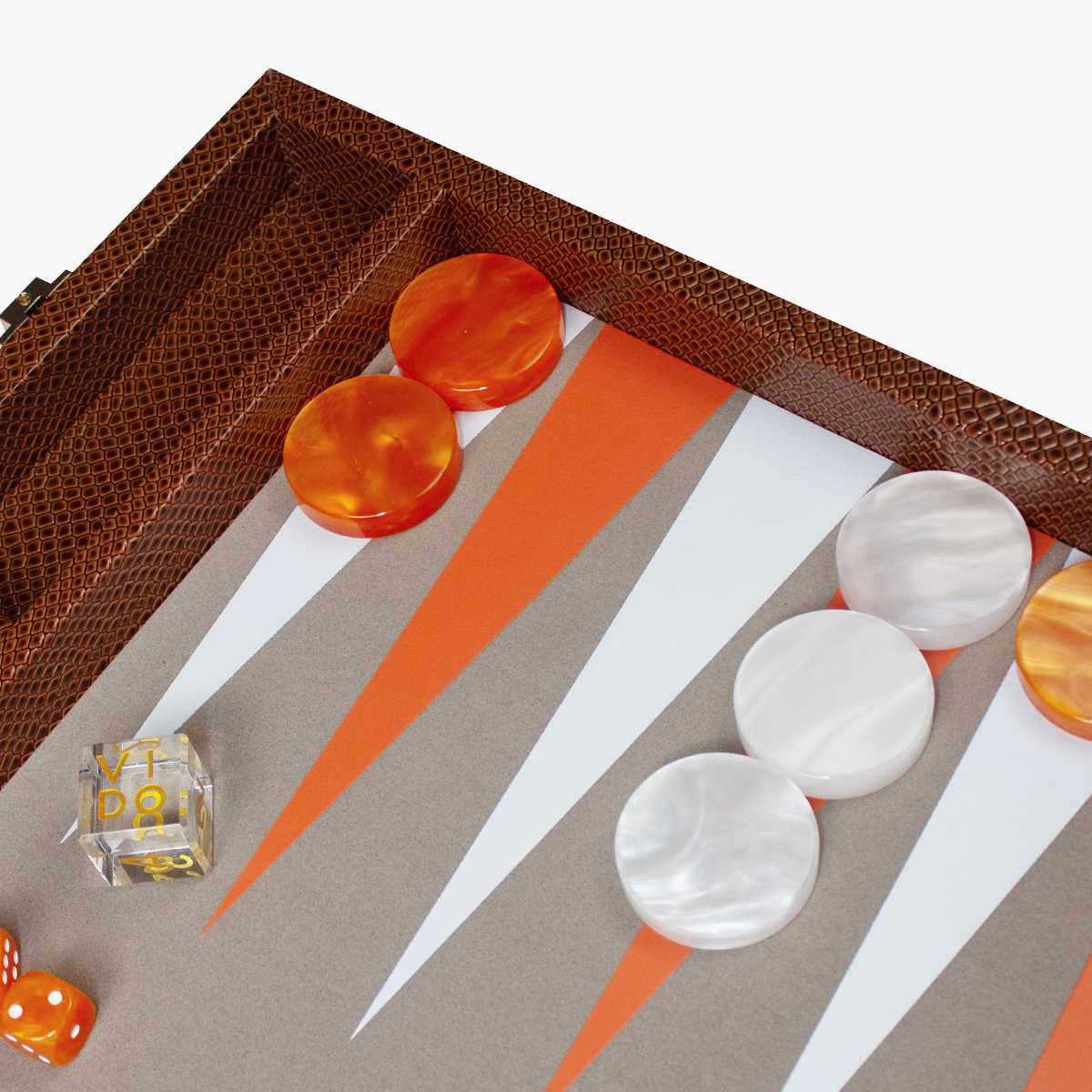 Brown Snake Large Backgammon