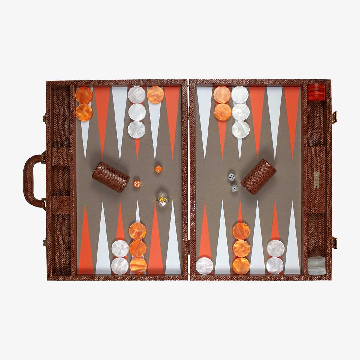 Brown Snake Large Backgammon