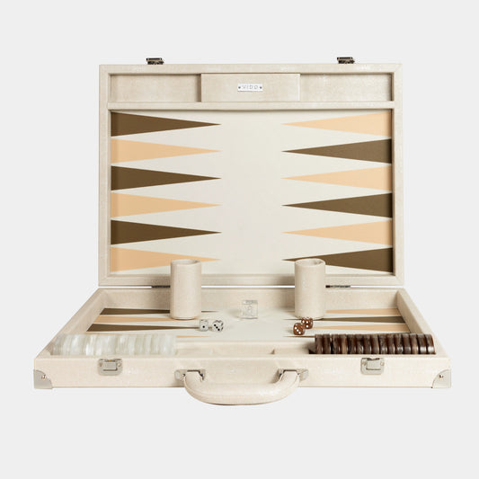 Beige Stingray Large Backgammon