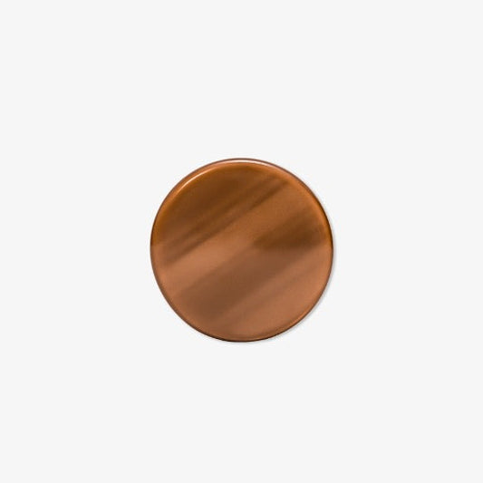 Backgammon Checker Stone Resin Mother-of-Pearl 29 mm Brown