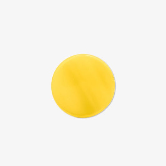 Backgammon Checker Stone Resin Mother-of-Pearl 29 mm Yellow