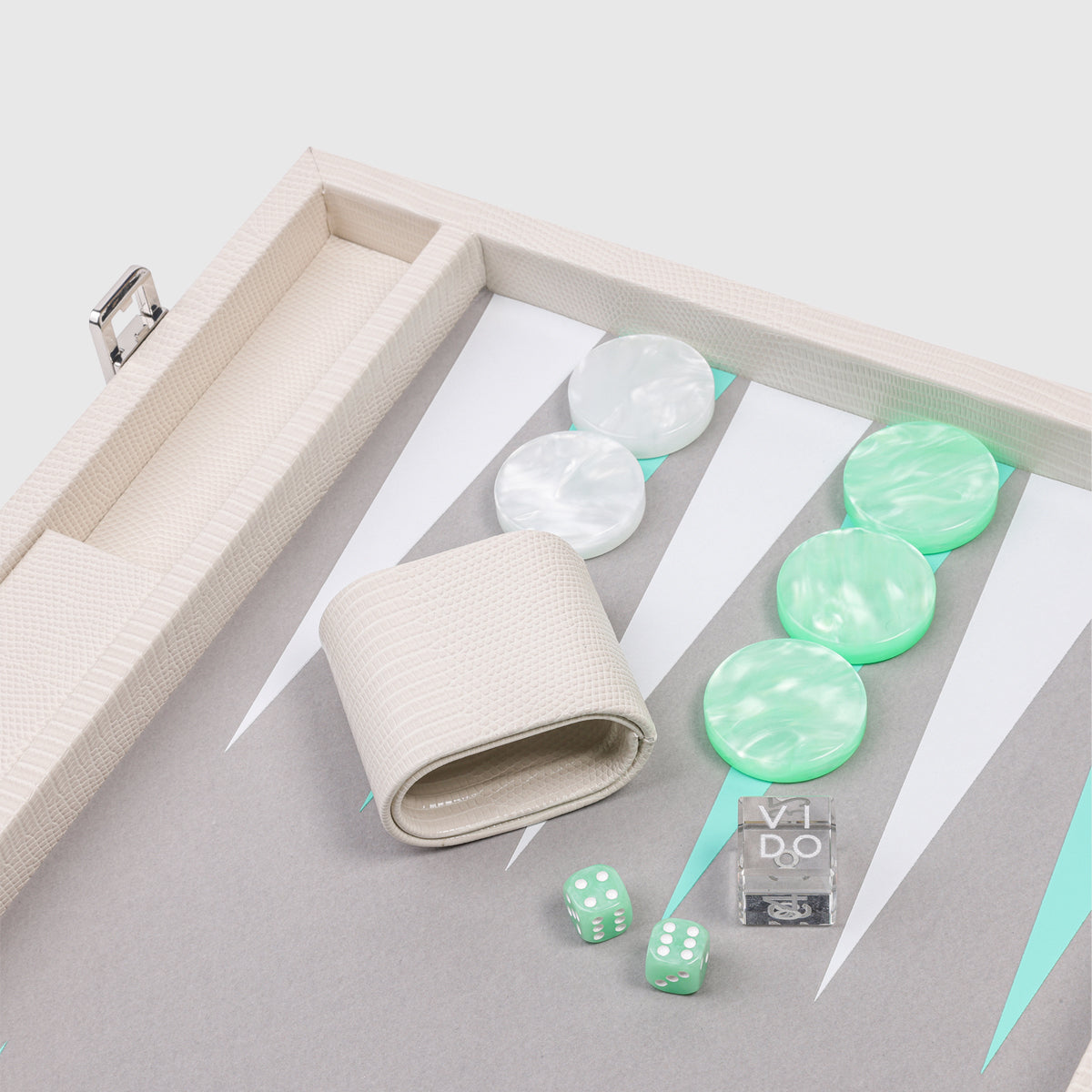 Pearl Lizard Large Backgammon